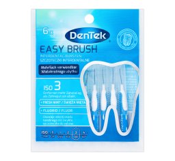 Dentek Szczoteczki międzyzębowe EasyBrush, ISO 3, 6 szt.
