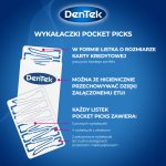 DenTek Wykałaczki dentystyczne Pocket Picks – 3 rodzaje wykałaczek z etui, 33 szt.
