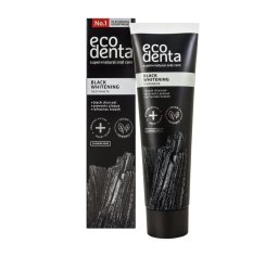 ECODENTA Black line - BLACK czarna pasta do zębów WYBIELAJĄCA z węglem drzewnym 100ml