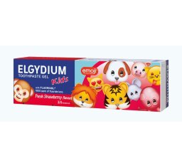 Elgydium EMOJI Kids Pasta do zębów dla dzieci od 3 do 6 lat orzeźwiająca truskawka 50ml