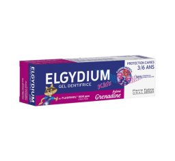 Elgydium Kids Pasta do zębów dla dzieci od 3 do 6 lat malinowo-truskawkowa 50 ml