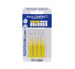 Elgydium szczoteczki międzyzębowe Clinic Mono Compact ISO 2 - żółta 1,0mm - 4szt.
