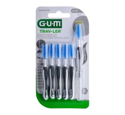 GUM czyściki międzyzębowe Trav-Ler 2,6 SZARE CIEMNE 1619/6 /stożek/ - 6szt.