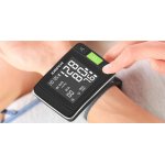 JUMPER Medyczny Ciśnieniomierz nadgarstkowy HWA11 z aplikacją w kolorze czarnym