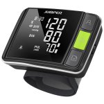 JUMPER Medyczny Ciśnieniomierz nadgarstkowy HWA11 z aplikacją w kolorze czarnym