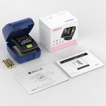 JUMPER Medyczny Ciśnieniomierz nadgarstkowy HWA11 z aplikacją w kolorze czarnym