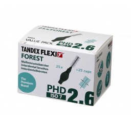 Tandex czyściki międzyzębowe FLEXI ISO7 PHD2,6 1,20 x 8,00mm Forest 25szt. w opak.