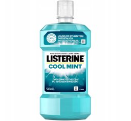 Listerine płyn przeciw kamieniowi nazębnemu 500 ml niebieski COOL MINT