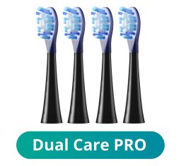 Meriden Końcówki Sonic+ Smart+ Dual Care PRO Black - 4szt MDC-102B
