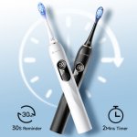 Meriden szczoteczka soniczna Smart+ Black z wyświetlaczem LED - 5 trybów mycia MB-102