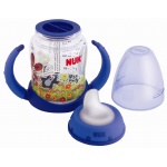 NUK FC Butelka z ustnikiem z TPE  i uchwytem z PP 150ml (ustnik TPE kapek) 743341 KRECIK