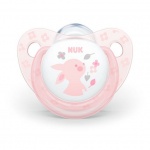 NUK Smoczek uspokajający 0-6m "1" BABY ROSE SILIKON 730052