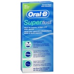 Oral-B nić do mostów SuperFloss Mint 50 odcinków x 60cm - do czyszczenia aparatów ortodontycznych, mostów