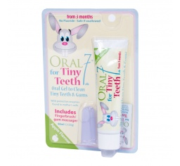 ORAL7 Tiny Teeth 48ml - żel na ząbkowanie + szczoteczka na palec