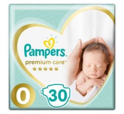 Pampers Premium Care rozmiar 0 (Newborn) 0-3kg 30szt. Pieluszki jednorazowe 