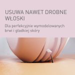 Panasonic Depilator akumulatorowy do brwi i twarzy ES-EF10-V503 - biały (kompaktowy, lekki i przenośny, zasilanie bateryjne, dioda LED, łatwe czyszczenie, nasadka ochronna)