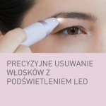 Panasonic Depilator akumulatorowy do brwi i twarzy ES-EF10-V503 - biały (kompaktowy, lekki i przenośny, zasilanie bateryjne, dioda LED, łatwe czyszczenie, nasadka ochronna)
