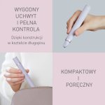 Panasonic Depilator akumulatorowy do brwi i twarzy ES-EF10-V503 - biały (kompaktowy, lekki i przenośny, zasilanie bateryjne, dioda LED, łatwe czyszczenie, nasadka ochronna)