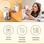 Panasonic Pet Care inteligentny dozownik karmy dla zwierząt CP-JNF01CW - zdalne sterowanie, monitorowanie poziomu jedzenia