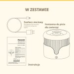 Panasonic Pet Care poidełko dla zwierząt CP-JNW01CW - fontanna 1,9L, wymienne filtry