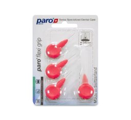 PARO Flexi Grip szczoteczki międzyzębowe 1073 Red - xxx-fine 0,45mm / 1,9mm 4szt.
