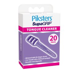 Piksters niciowykałaczki SupaGRIP Tongue Floss 40szt. – skrobaki do czyszczenia języka