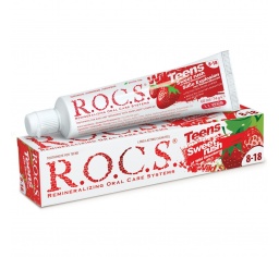 ROCS pasta do zębów TEENS 8-18 lat Wild Strawberry - o smaku poziomki 60ml