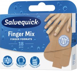 Salvequick plaster Finger MIX 18szt.