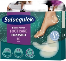 Salvequick plaster Foot Care na pęcherze i otarcia mix 10 szt. (602236)