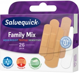 Salvequick plaster zestaw Family Mix 26szt.