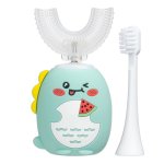 Simed 360 U-shape 2w1 szczoteczka soniczna 360 dla dzieci – ES3 Zielona