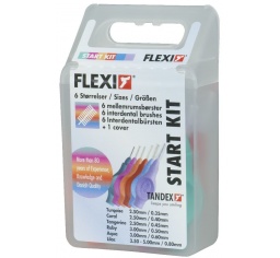 Tandex czyściki międzyzębowe FLEXI MIX w opakowaniu - 9 rozmiarów