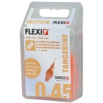 Tandex czyściki międzyzębowe FLEXI ISO1 PHD0,8 0,45 x 2,5mm UltraFine Tangarine (pomarańczowy) 6szt. w opak.