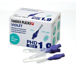 Tandex czyściki międzyzębowe FLEXI ISO6 PHD1,9 1,20 x 8,00mm Medium Violet (fioletowy gruby) 25szt. w opak.