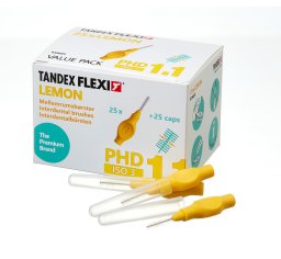 Tandex czyściki międzyzębowe FLEXI ISO3 PHD1,1 0,70 x 3,50mm Fine Lemon (żółty) 25szt. w opak.