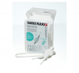 Tandex czyściki międzyzębowe FLEXI ISO1 PHD0,7 0,40 x 2,50mm UltraFine White (białe) <b>ULTRA SOFT</b> 6szt. w opak.