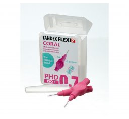 Tandex czyściki międzyzębowe FLEXI ISO1 PHD0,7 0,40 x 2,5mm Micro Fine Coral (różowy) 6szt. w opak.