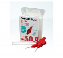 Tandex czyściki międzyzębowe FLEXI ISO2 PHD0,9 0,50 x 3,00mm Super Fine Ruby (czerwony) 6szt. w opak.