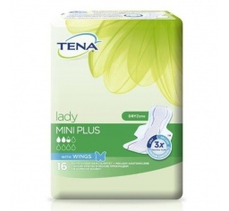 TENA lady wkładki anatomiczne MINI PLUS 16szt.