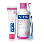 VITIS GINGIVAL ZESTAW 3w1: płyn 500ml + pasta 100ml + szczoteczka