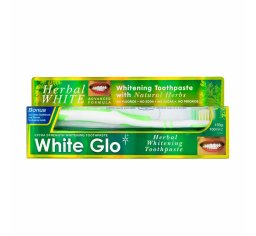 White Glo Herbal White 100ml - Ziołowa pasta naturalnie wybielająca
