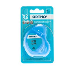 WOOM+ nić dentystyczna ORTHO+ 50odcinków - nić przeznaczona m.in. do czyszczenia aparatów ortodontycznych